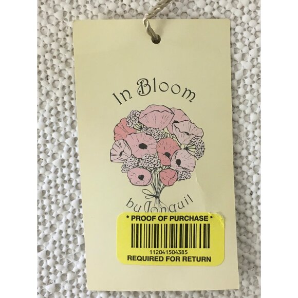 In Bloom By Jonquil Tank Top Size M Blue Patterned Front Lace Racerback New - Picture 14 of 15